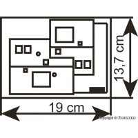 Vollmer H0 Boutique mit Inneneinrichtung und...