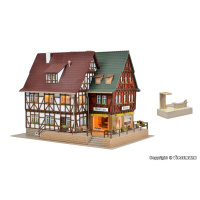 Vollmer H0 Boutique mit Inneneinrichtung und LED-Beleuchtung, Funktionsbausatz