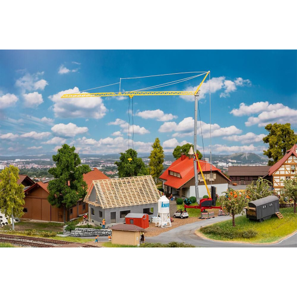 Faller H0 Haus im Bau mit Kran