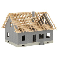Faller H0 Haus im Bau mit Kran