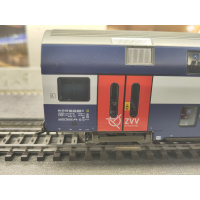 HAG H0 AC Steuerwagen Doppelstock Bt S-Bahn Z&uuml;rich, T&uuml;ren rot, ZVV-Logo