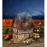 Vollmer H0 Brennendes Haus