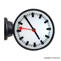 Viessmann H0 Beleuchtete Bahnhofsuhr, LED weiss