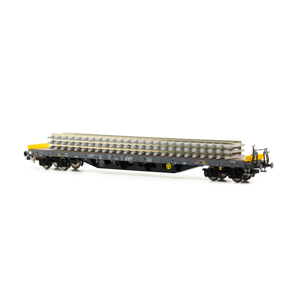 PIKO H0 DC Rungenwagen Rens mit Betonschwellen, SBB, Ep. VI