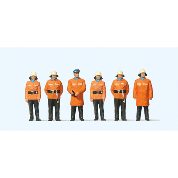 Preiser H0 Feuerwehr stehend mit Schutzanzug