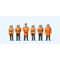 Preiser H0 Feuerwehr stehend mit Schutzanzug