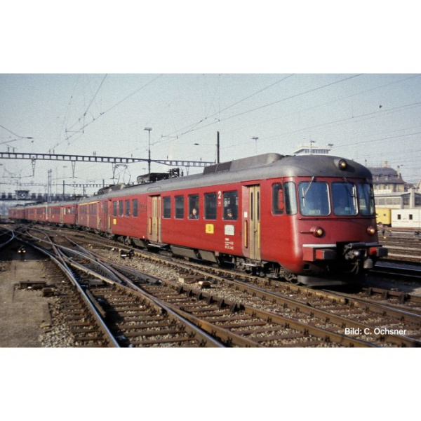 PIKO H0 AC Triebzug RABDe 12/12 1116, SBB, "MIRAGE", rot, Dach panzergrau, Ep. IV/V, digital Sound