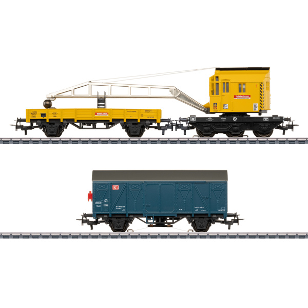 M&auml;rklin H0 AC Kranwagen-Set, DBG, digital