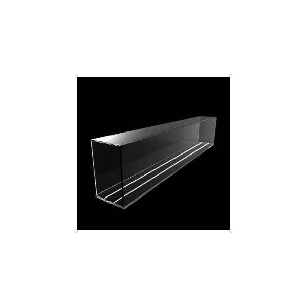 Kuhl H0 Abdeckhaube 100cm mit 8mm-Boden mit Gleisrillen