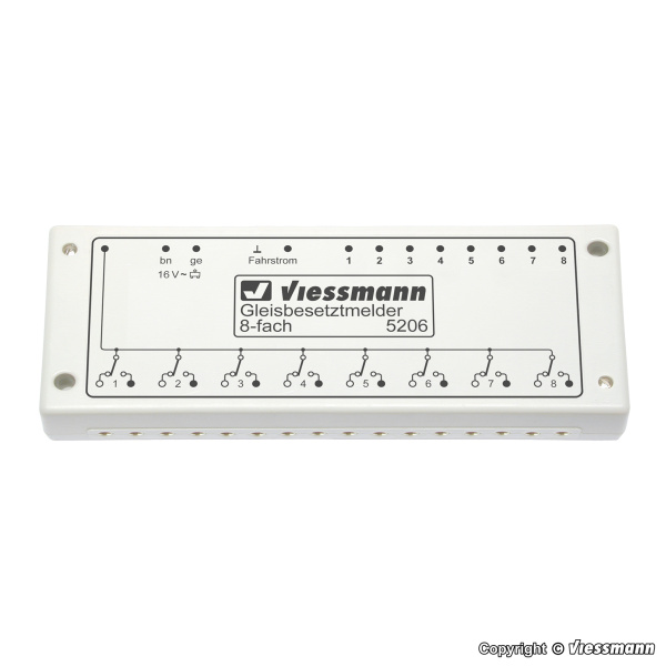 Viessmann Gleisbesetzmelder 8-fach