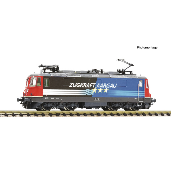 Fleischmann N Elektrolokomotive Re 4/4 II 11181 &bdquo;Zugkraft Aargau&ldquo;, SBB, analog