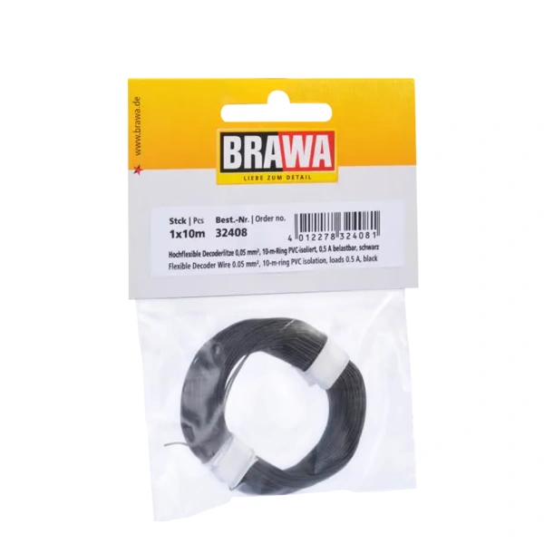 Brawa Litze hochflexibel 0,05 mm&sup2;, weiss, 10 Meter