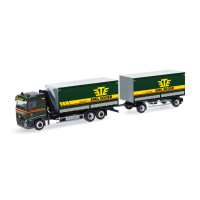 Herpa H0 Volvo FH 2020 Flachdach Planen-H&auml;ngerzug...