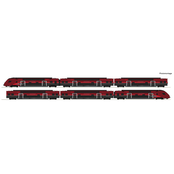 Roco H0 AC Railjet-Doppelstocktriebzug Rh 4706 6-tlg., &Ouml;BB digital Sound