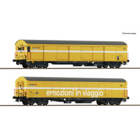 Roco H0 DC Paket-Postwagen, Wascosa, 2 Wagen