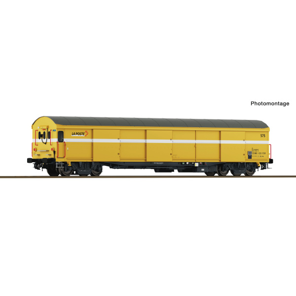 Roco H0 DC Paket-Postwagen, Wascosa, digital, Zugschlussbeleuchtung