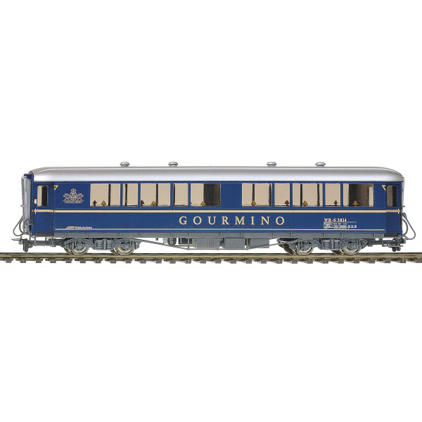 BEMO H0m Speisewagen WR-S 3814 RhB, dunkelblau