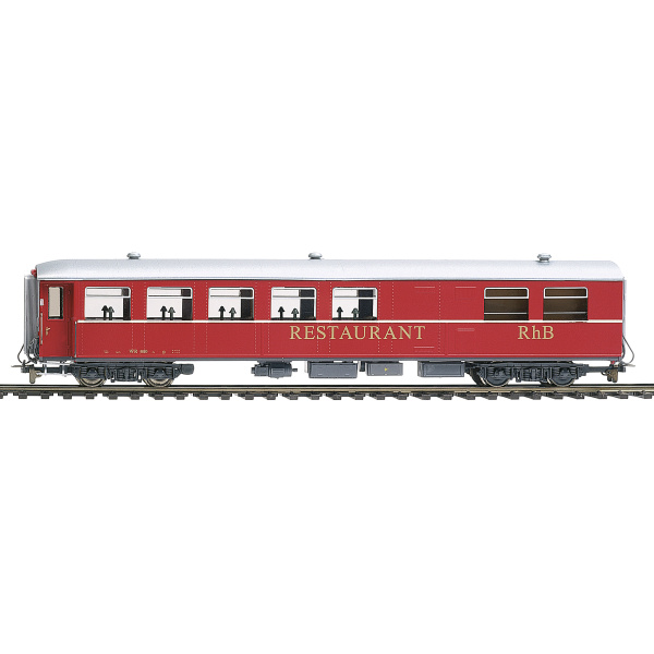 BEMO H0m Speisewagen WR 3811 RhB, rot