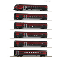 Roco H0 AC Wagenset Railjet 2 &Ouml;BB, digital, 6 Wagen