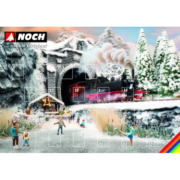 NOCH Z Figuren-Adventskalender 2026, 24 Figuren