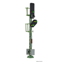 Viessmann H0 Licht-Blocksignal mit Vorsignal DB rot - gr&uuml;n/2orange - 2gr&uuml;n