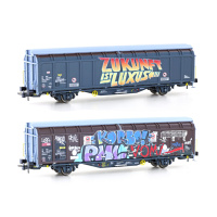 Hobbytrain H0 DC Schiebewandwagen Hbbillns, SBB, Graffiti