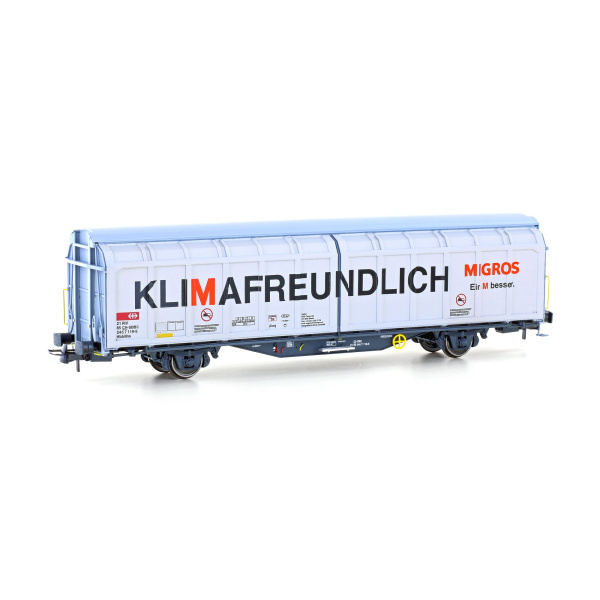 Hobbytrain H0 DC Schiebewandwagen Hbbillns, SBB, "Migros"