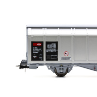 Hobbytrain H0 DC Schiebewandwagen Hbbillns, SBB, silbrig