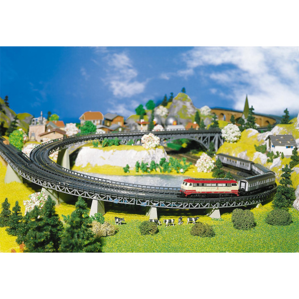 Faller N Auffahrten, gebogen, R2: 225mm, 6 St&uuml;ck