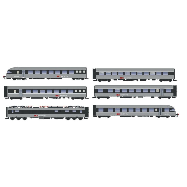 LS Models H0 AC Triebzug RAe 1055 TEE II, SBB, grau, digital Sound