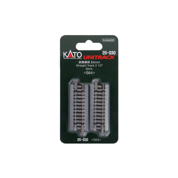KATO N Gleis Unitrak gerade 64 mm, 2 St&uuml;ck