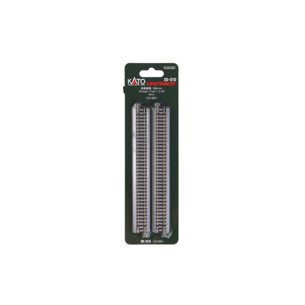 KATO N Gleis Unitrak gerade 186 mm, 4 St&uuml;ck