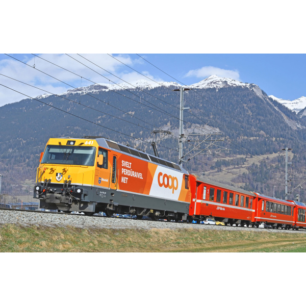 BEMO H0 AC Elektrolokomotive Ge 4/4 III 641, RhB, "COOP", digital Sound
