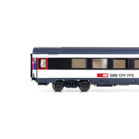 L.S. Models H0 DC Schnellzugwagen Bpm, SBB, EC, 2. Kl.,...