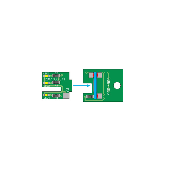 BEMO H0m Umbausatz auf LED Beleuchtung, RhB BDt 1721-1723
