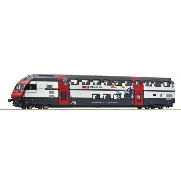 Roco H0 DC Doppelstock-Steuerwagen Bt IC 2000 SBB, digital