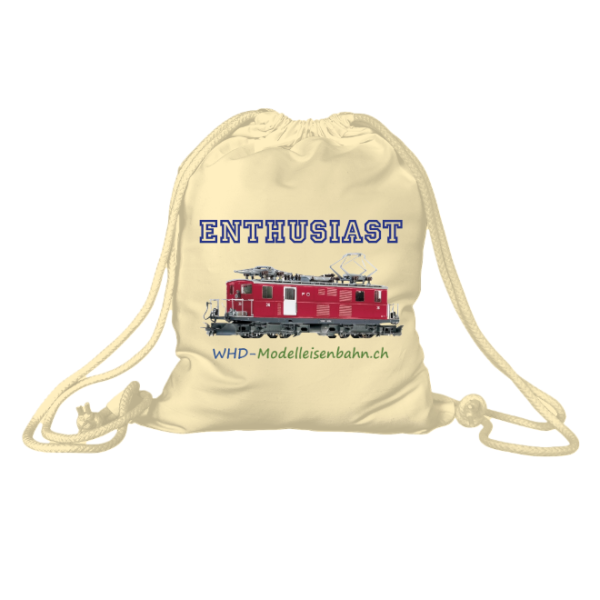 WHD Turnbeutel/ Gymbag beige, cotton "Enthusiast"