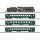 M&auml;rklin H0 AC Dampflokomotive 141 R 1244 MIKADO mit Personenwagen EW I