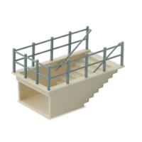 Peco H0 Treppe mit Gel&auml;nder f&uuml;r Perron