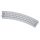 M&auml;rklin H0 C-Gleis gebogen Radius 1, 360mm, transparent