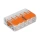 Verbindungsklemme WAGO 221 5&times;0.2&hellip;4mm&sup2; Hebel 32A 450V orange transparent