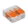 Verbindungsklemme WAGO 221 3&times;0.2&hellip;4mm&sup2; Hebel 32A 450V orange transparent