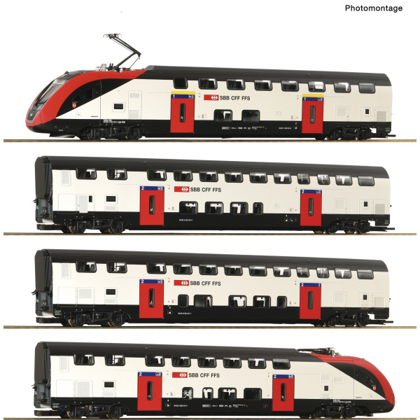 Roco H0 DC Triebzug RABe 502 405-9, SBB, 4-tlg. Set, digital Sound