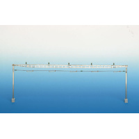 Sommerfeldt H0 Quertragewerk komplett mit zwei Masten,...