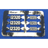 Roco H0 Schilder-Satz ge&auml;tzt, lackiert, Be 4/6 12320