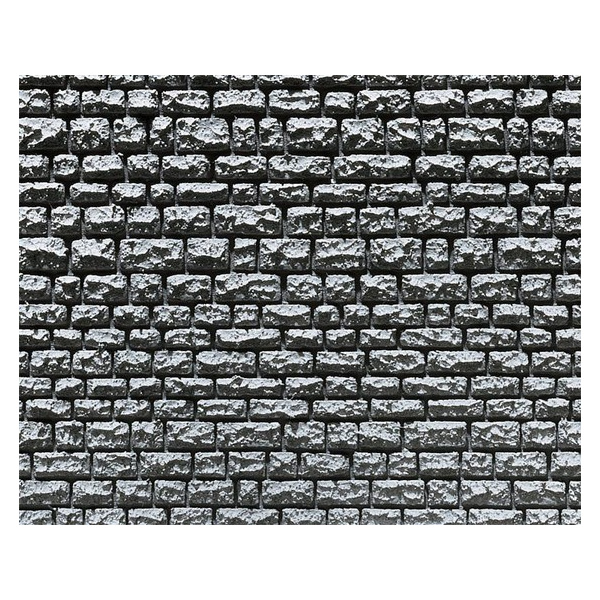 Faller H0 Dekorplatte Profi, L&auml;ufermauerwerk, 2 Platten &agrave; 370 x 125 x 6 mm