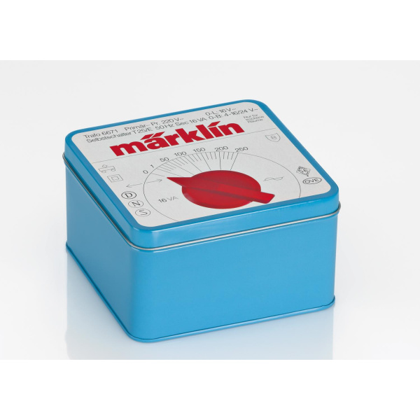 M&auml;rklin Guetzlib&uuml;chse Trafo blau - Die stylische Keksdose