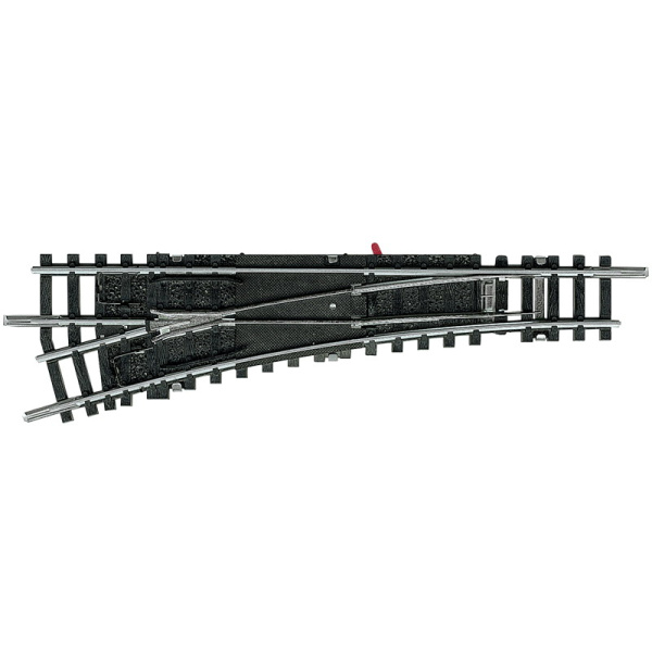 Minitrix N Weiche links R4, 15&deg;, Handantrieb