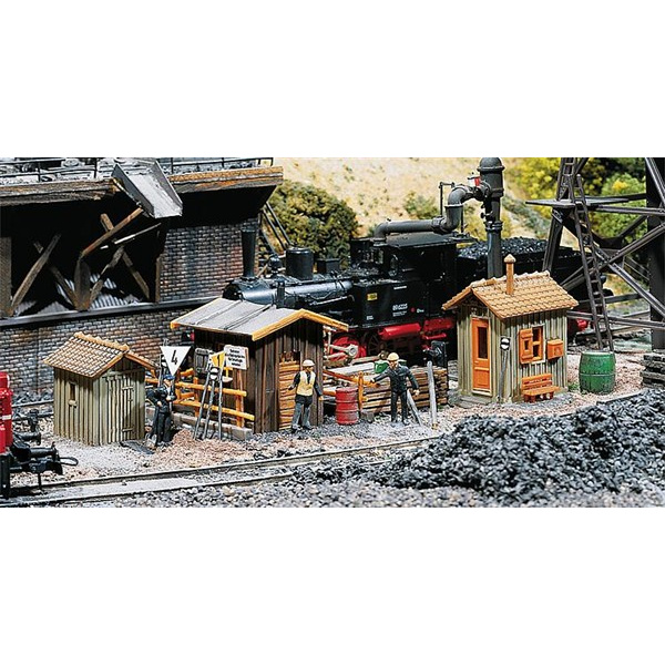 Faller H0 Streckenh&auml;uschen/Ger&auml;teschuppen, 3 St&uuml;ck