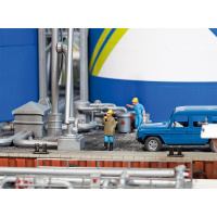 Faller H0 Tanklager ARAL, 3 Rundtanks